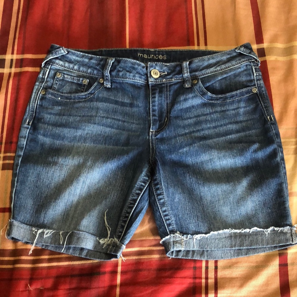 Maurices Blue Denim Shorts